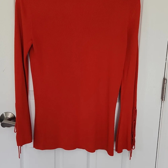 Cyrus Orange Flare Sleeve Sweater - Picture 11 of 13